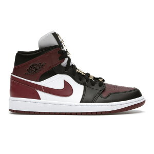 Jordan �W���[�_�� ���f�B�[�X �X�j�[�J�[ �yJordan 1 Mid SE Black Dark Beetroot (Women's)�z �T�C�Y US_W_10.5 Black/Dark Beetroot-White