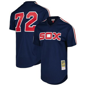 �~�b�`�F��&�l�X �����Y �V���c �g�b�v�X Mitchell Ness Men's Carlton Fisk Navy Chicago White Sox Cooperstown Collection Mesh Batting Practice Jersey Navy