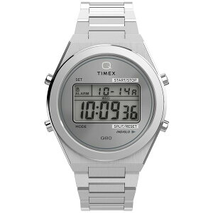 ^CbNX Y rv ANZT[ Men's Quartz Digital Silver-Tone Stainless Steel Watch, 39mm Silver