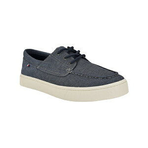g~[ qtBK[ Y Xj[J[ V[Y Men's Relenn Three Eye Boat Sneakers Dark blue chambray