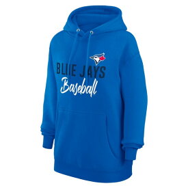 カールバンクス レディース パーカー・スウェットシャツ アウター Toronto Blue Jays GIII 4Her by Carl Banks Women's TriBlend Team Fleece Pullover Hoodie Royal