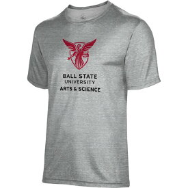 プロスフィア メンズ Tシャツ トップス Ball State Cardinals Arts & Science Name Drop TShirt Gray