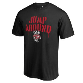 ファナティクス メンズ Tシャツ トップス Wisconsin Badgers Fanatics Branded Hometown Collection Jump Around TShirt Black