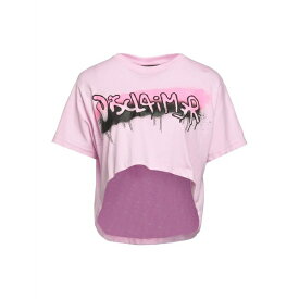 【送料無料】 ディスクレイマー レディース Tシャツ トップス T-shirts Pink