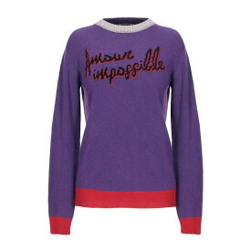 【送料無料】 ピンコ ユニークネス レディース ニット&セーター アウター Sweaters Purple