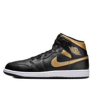 Jordan �W���[�_�� �����Y �X�j�[�J�[ �yAir Jordan 1 Mid 'Black Metallic Gold' DQ8426-071�z �T�C�Y US_12.5(30.5cm)