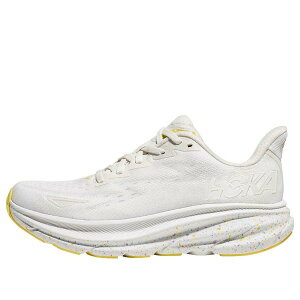 HOKA ONE ONE �z�J�I�l�I�l �����Y �X�j�[�J�[ �yHOKA ONE ONE Clifton 9 'White Lemonade' 1127895-WTL�z �T�C�Y US_9(27.0cm)