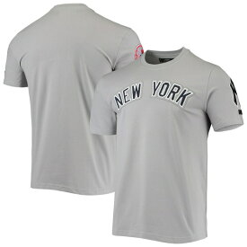 プロスタンダード メンズ Tシャツ トップス New York Yankees Pro Standard Team Logo TShirt Gray