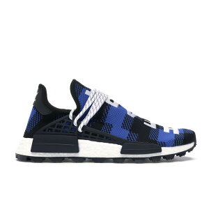 adidas �A�f�B�_�X �����Y �X�j�[�J�[ �yadidas NMD Hu Pharrell x BBC Blue Plaid�z �T�C�Y US_M_4.5 Power Blue/Core Black/Cloud White