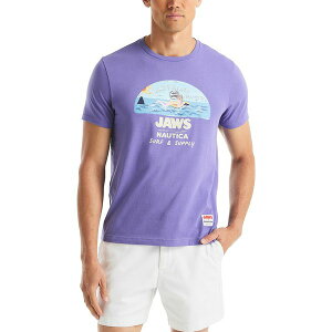 iEeBJ Y Vc gbvX JAWS x Men's Classic-Fit Graphic T-Shirt Beach Plum