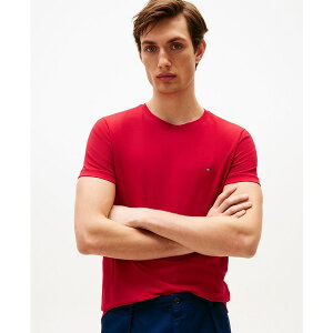 g~[ qtBK[ Y Vc gbvX Men's Stretch Cotton Slim-Fit T-Shirt Medium Red