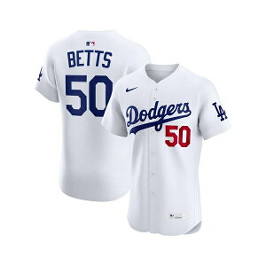 iCL Y Vc gbvX Men's Mookie Betts White Los Angeles Dodgers Home Elite Player Jersey White