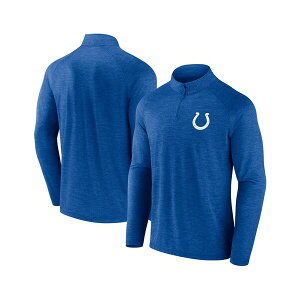 t@ieBNX Y WPbgu] AE^[ Men's Royal Indianapolis Colts Head-to-Head Raglan Quarter-Zip Jacket Royal