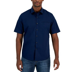At@j Y Vc gbvX Men's Modern Classic-Fit Stretch Solid Button-Down Shirt, Created for Macy's Neo Navy