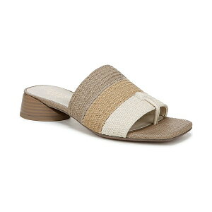 フランコサルト レディース サンダル シューズ Women's Loran Stacked Heel Slide Dress Sandals Multi Beige Raffia