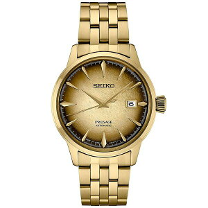 ZCR[ Y uXbgEoOEANbg ANZT[ Men's Automatic Presage Cocktail Time Gold-Tone Stainless Steel Bracelet Watch 41mm Gilt