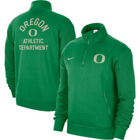 ナイキ メンズ ジャケット＆ブルゾン アウター Oregon Ducks Nike Campus Athletic Department QuarterZip Sweatshirt Green