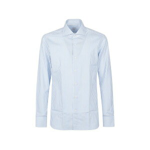 �I���A�� �����Y �V���c �g�b�v�X Stripe-pattern shirt Blue