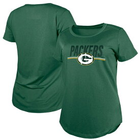 ニューエラ レディース Tシャツ トップス Green Bay Packers New Era Women's 2023 NFL Training Camp TShirt Green