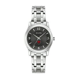 ブロバ レディース 腕時計 アクセサリー Arkansas State Red Wolves Bulova Women's Stainless Steel Corporate Collection Watch Black