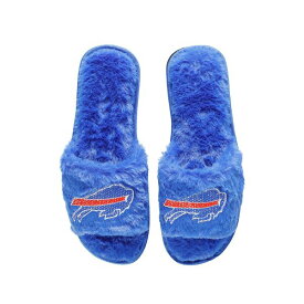 フォコ レディース サンダル シューズ Buffalo Bills FOCO Women's Rhinestone Fuzzy Slippers Royal