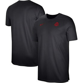 ナイキ メンズ Tシャツ トップス Ohio State Buckeyes Nike Sideline Coaches Performance Top Black