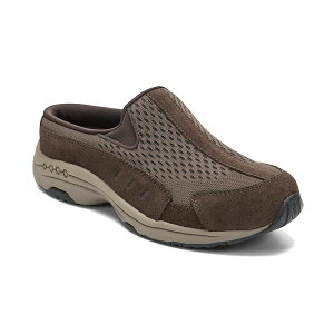 C[W[Xsbg fB[X T_ V[Y Women's Traveltime Slip-On Mule Walking Sneakers Dark Brown Knit