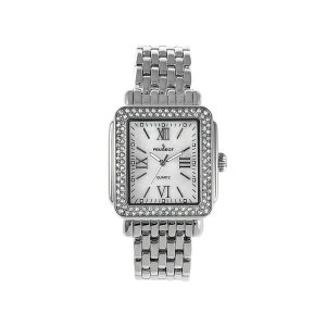 vW[ fB[X rv ANZT[ Women's 36X30mm Silver Tank Bracelet Watch Panther Link Bracelet Silver