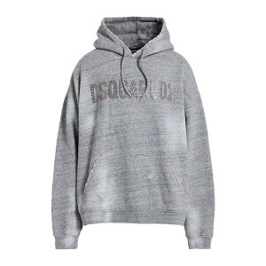 �y���������z �f�B�[�X�N�G�A�[�h �����Y �p�[�J�[�E�X�E�F�b�g�V���c �A�E�^�[ Sweatshirts Grey