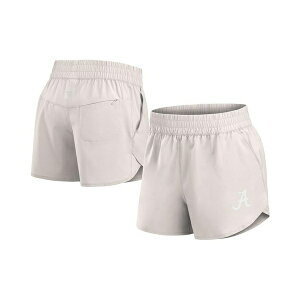ファナティクス レディース カジュアルパンツ ボトムス Women's Cream Alabama Crimson Tide Studio Woven Vibe Shorts Cream