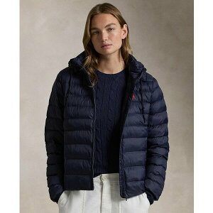 t[ fB[X WPbgu] AE^[ Women's Water-Resistant Packable Hooded Jacket Navy