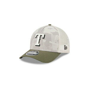 ニューエラ メンズ 帽子 アクセサリー Men's Light Beige/Olive Texas Rangers 2025 Armed Forces Day 9FORTY M-Crown A-Frame Adjustable Hat Light Beige, Olive