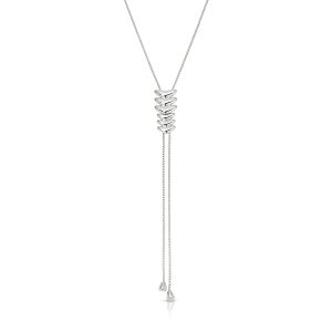 �G�e�B�J ���f�B�[�X �l�b�N���X�E�`���[�J�[�E�y���_���g�g�b�v �A�N�Z�T���[ Metal Moderna Bolo Necklace Silver