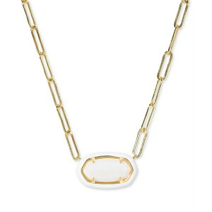 PhXRbg fB[X lbNXE`[J[Ey_ggbv ANZT[ Elisa Enamel Frame Paperclip Necklace, 17" + 3" extender White