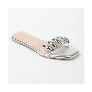 o[lX fB[X T_ V[Y Kiki Embellished Cleat Strap Slides Silver