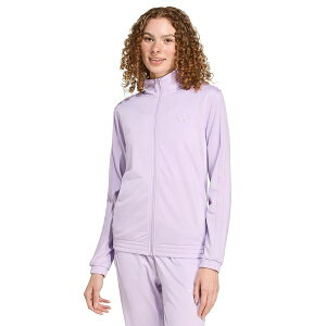 AfB_X fB[X WPbgu] AE^[ Women's 3-Stripe Tricot Track Jacket, XS-4X Powder Plum