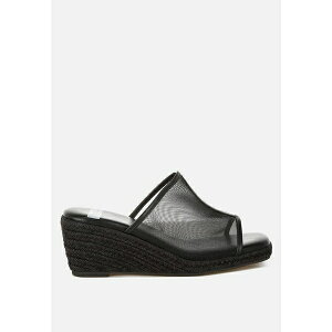 O Ah R[ fB[X T_ V[Y Seraphine Breathable Mesh Slip-On Wedges Women Black