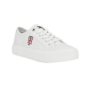g~[ qtBK[ fB[X Xj[J[ V[Y Women's Alezya Casual Lace-Up Sneakers White Stripe Multi