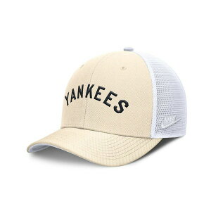 �i�C�L �����Y �X�q �A�N�Z�T���[ Men's Natural New York Yankees Cooperstown Collection Dri-FIT Rise Trucker Adjustable Hat Natural