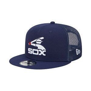 �j���[�G�� �����Y �X�q �A�N�Z�T���[ Men's Navy Chicago White Sox Cooperstown Collection Team Color Trucker 9FIFTY Snapback Hat Navy
