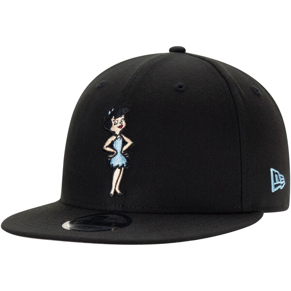 ニューエラ メンズ 帽子 アクセサリー The Flintstones New Era Betty 9FIFTY Snapback Adjustable Hat Black：asty