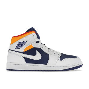 Jordan �W���[�_�� �����Y �X�j�[�J�[ �yJordan 1 Mid Royal Blue Laser Orange�z �T�C�Y US_9(27.0cm) White/Deep Royal Blue-Track Red-Laser Orange