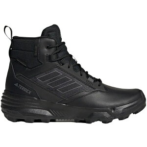 adidas �A�f�B�_�X �����Y �X�j�[�J�[ �yadidas Terrex Unity Leather Mid Rain.RDY Core Black Grey�z �T�C�Y US_10(28.0cm) Core Black/Core Black/Grey Four