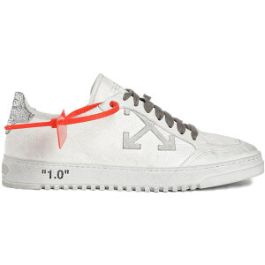 OFF-WHITE �I�t�z���C�g �����Y �X�j�[�J�[ �yOFF-WHITE 2.0 Silver Glitter FW19�z �T�C�Y US_7(25.0cm) White/Grey
