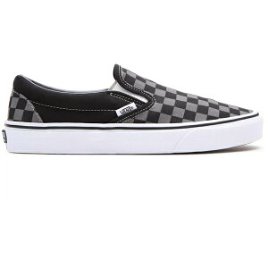 Vans �o���Y �����Y �X�j�[�J�[ �yVans Classic Slip-On Checkerboard Black Grey�z �T�C�Y US_M_15 Pewter