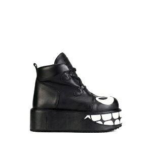 �X�E�F�A �����Y �u�[�c �V���[�Y Smiley platform ankle boots Black