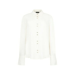 �����[�W���[ ���f�B�[�X �V���c �g�b�v�X Logo button cuff shirt Neutrals
