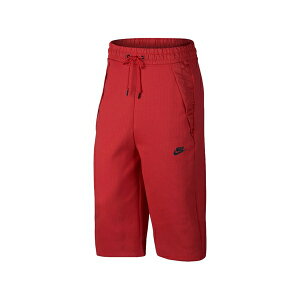 �i�C�L ���f�B�[�X �J�W���A���p���c �{�g���X Tech fleece capri trousers Red