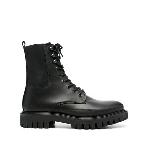 �g�~�[ �q���t�B�K�[ �����Y �u�[�c �V���[�Y Lace-up leather ankle boots Black