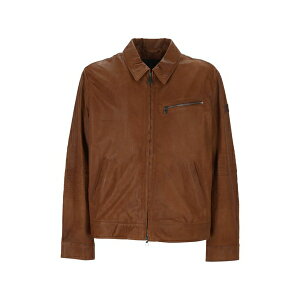 �s���[�e���[ �����Y �W���P�b�g���u���]�� �A�E�^�[ Zip leather jacket Brown